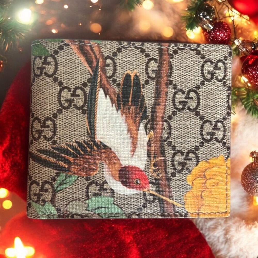 Gucci Supreme Monogram Tian Bifold Men’s Wallet - Picture 2 of 8